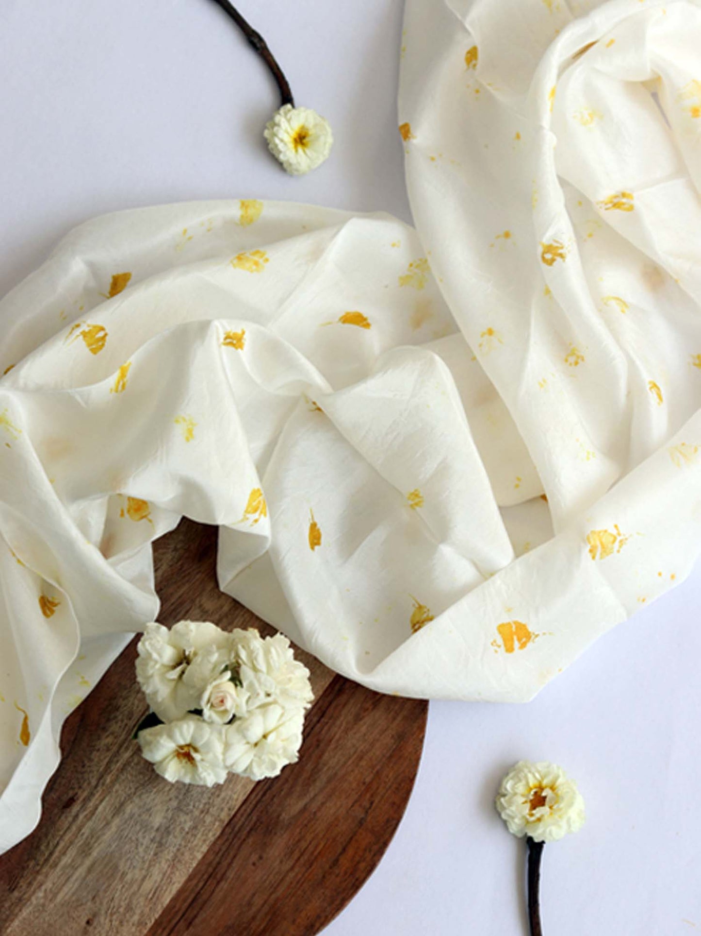 Genda | Eco Printed Habutai Silk Yardage