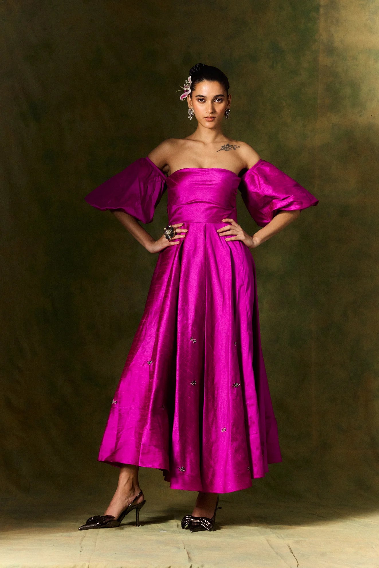 Surahi | Silk Dress