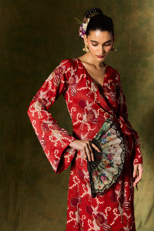 Noura | Silk Wrap Dress