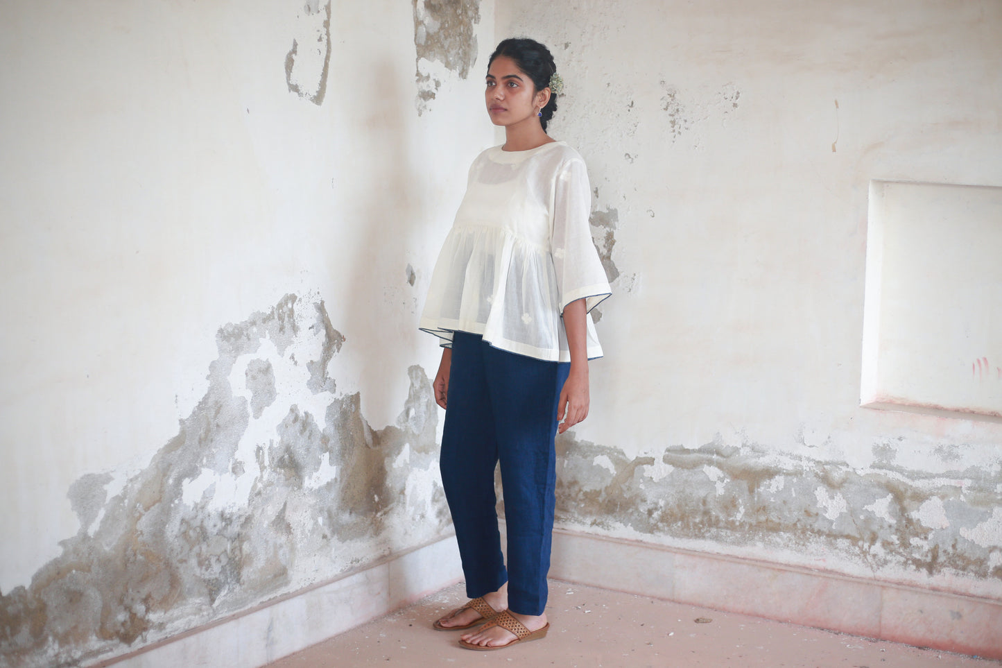 Athangudi | Zero-Neck Top