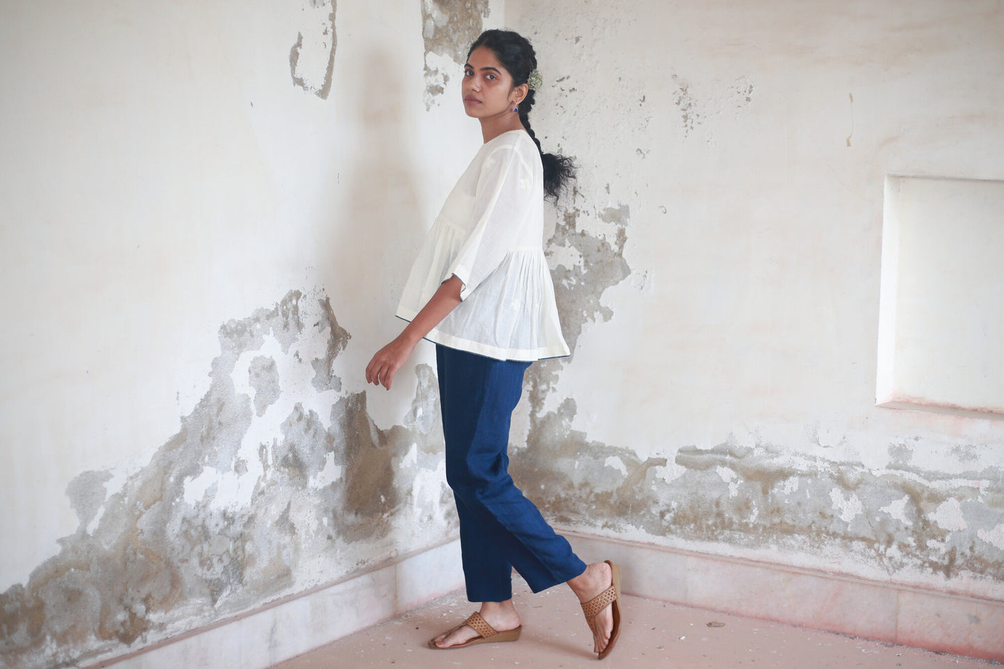 Athangudi | Zero-Neck Top