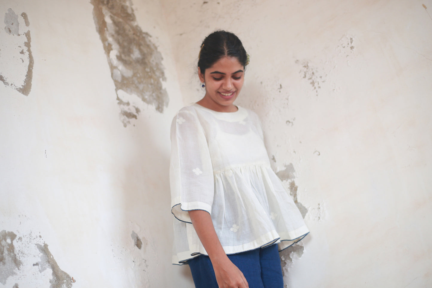Athangudi | Zero-Neck Top