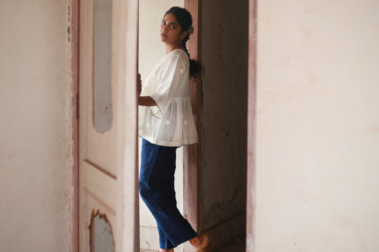 Athangudi | Zero-Neck Top