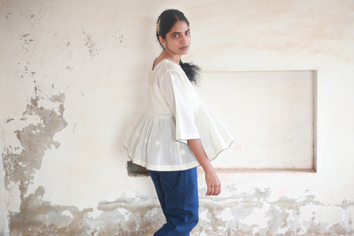 Athangudi | Zero-Neck Top