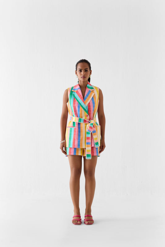 LEHER BLAZER AND SHORTS CO-ORD | Co-ord — image 1
