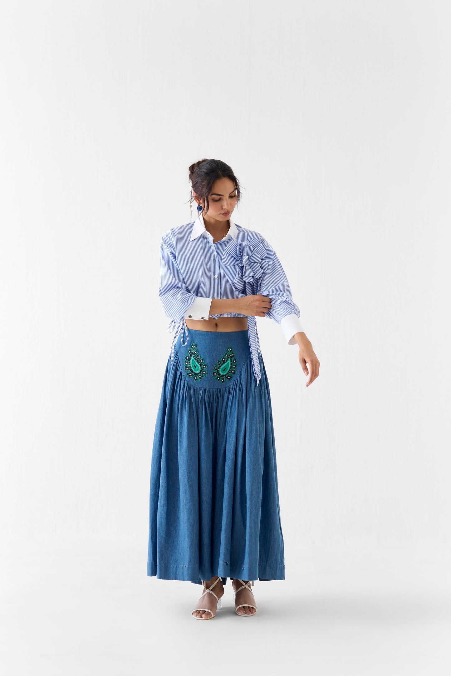 AZURE CROP SHIRT | SHIRT — image 1