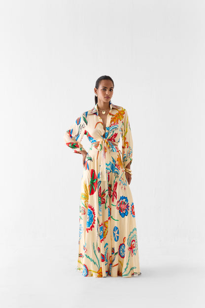 SANGANER CROP TOP & SKIRT | Co-ord — image 1