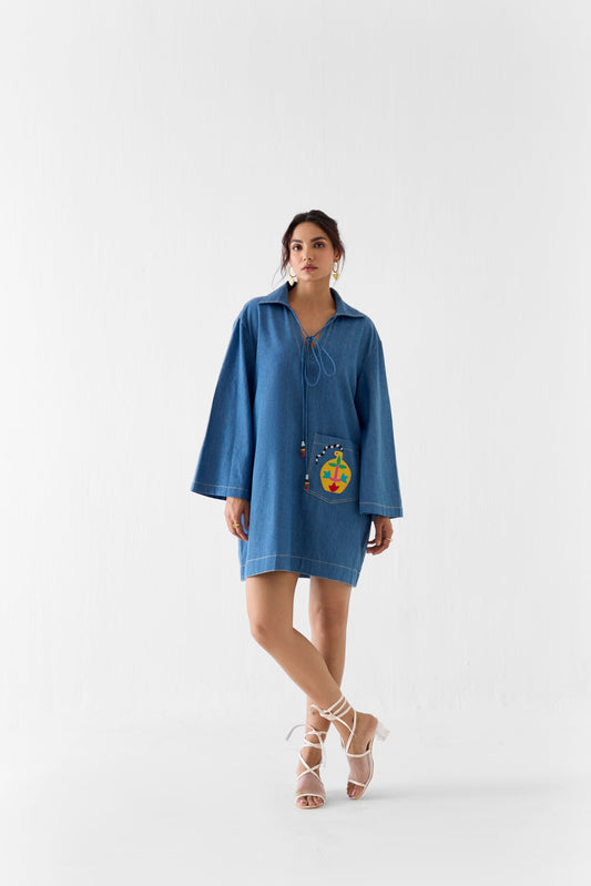 INDIGO SHORT DRESS | DRESS — image 1