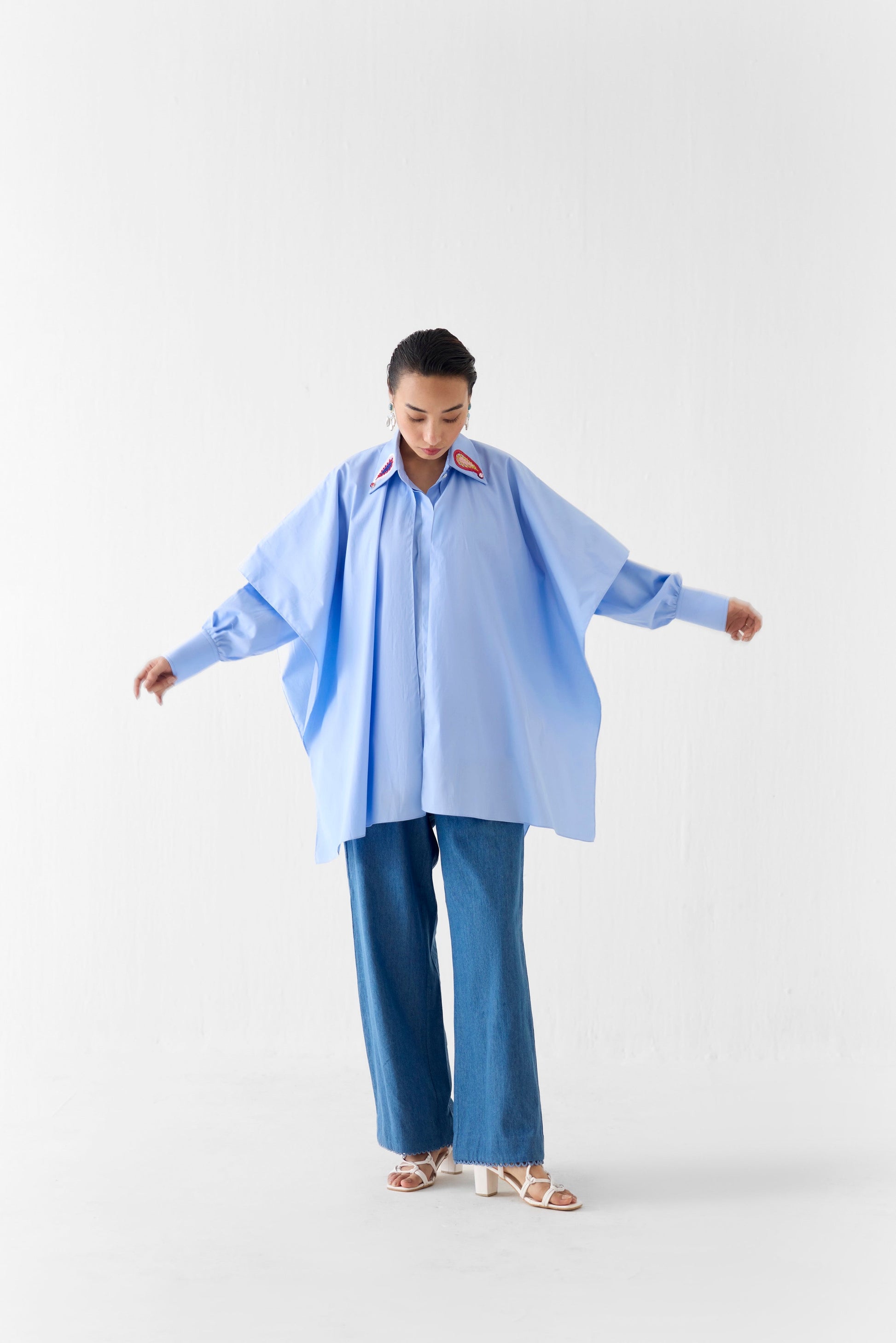 AZURE LAYERED POPLIN SHIRT | SHIRT — image 1