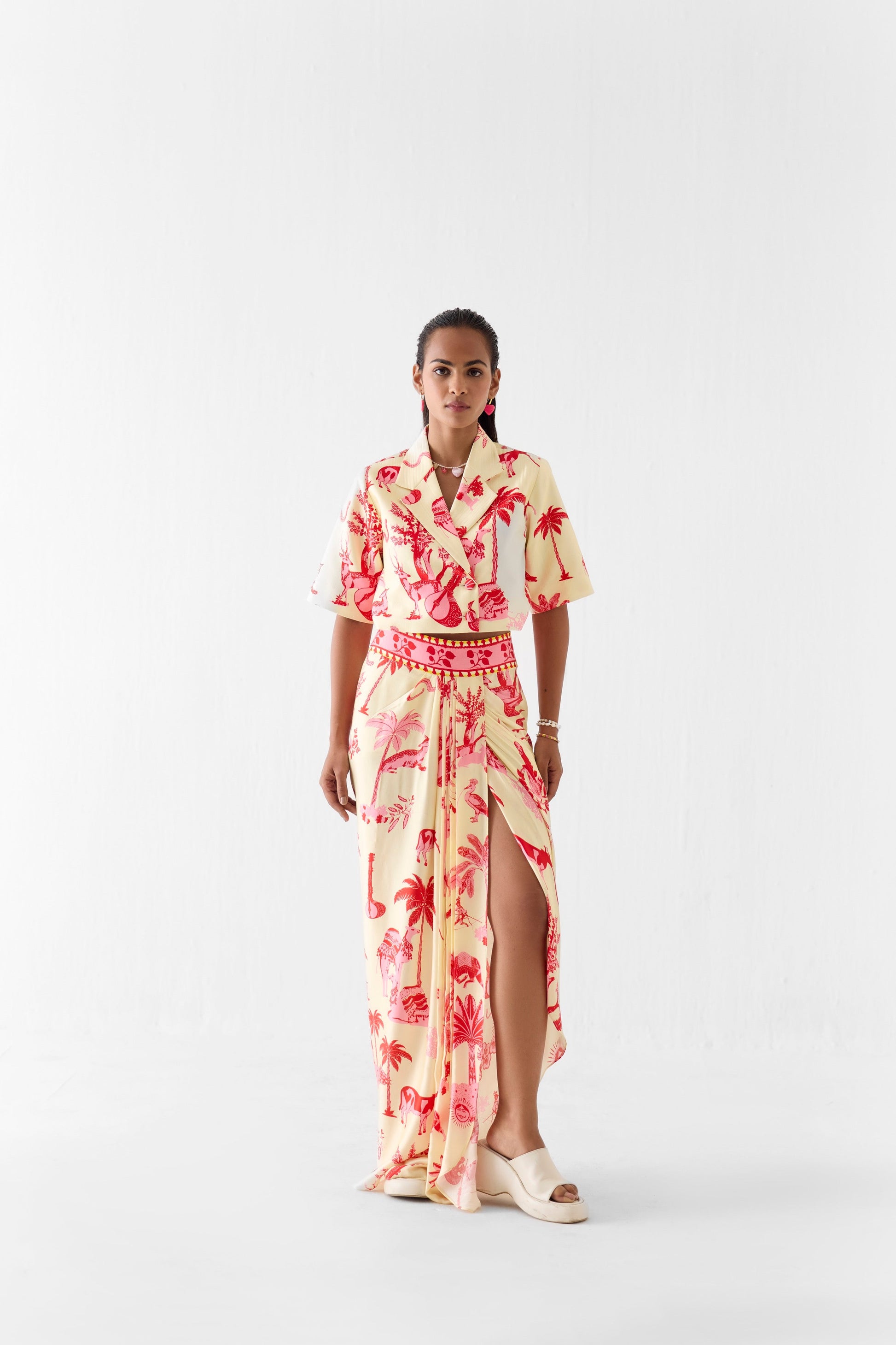 SAWAI CROP BLAZER AND SKIRT CO-ORD | Co-ord — image 1