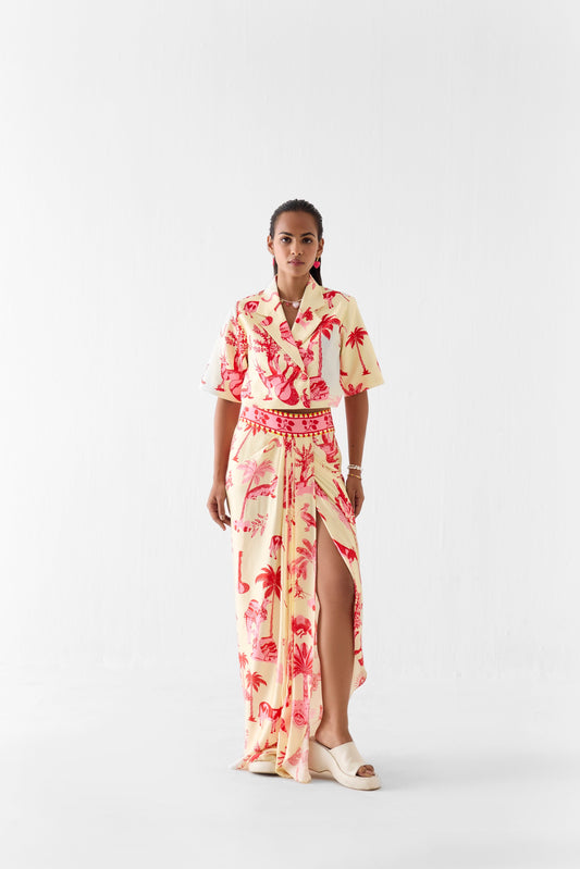 SAWAI CROP BLAZER AND SKIRT CO-ORD | Co-ord — image 1