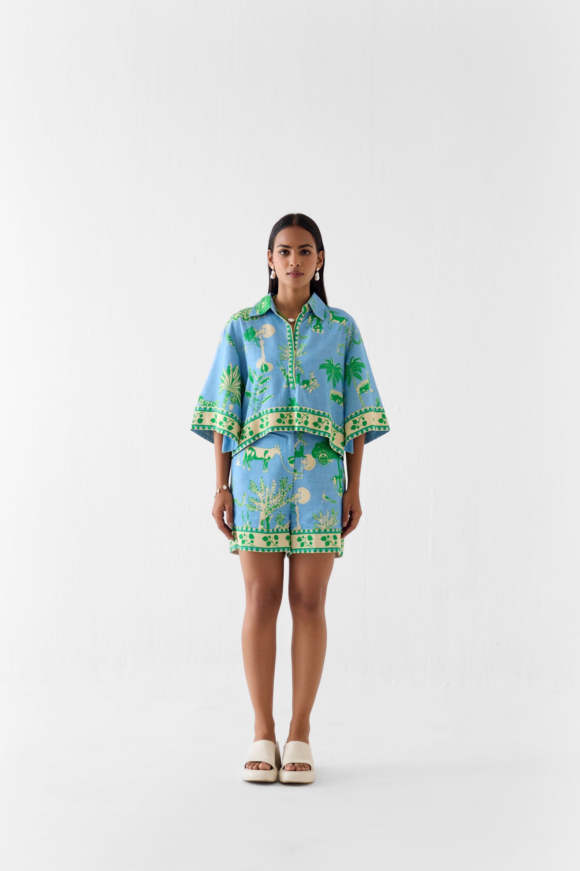 NILA CROP TOP & SHORTS | Co-ord — image 1