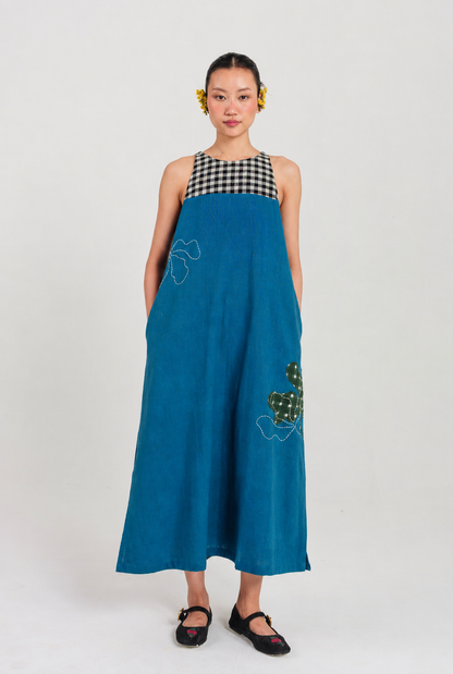 Ether | Blue Handloom Dress — image 2