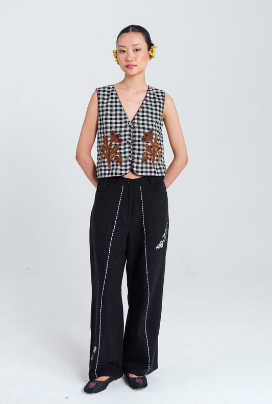 Groove | Black - White Waistcoat — image 1