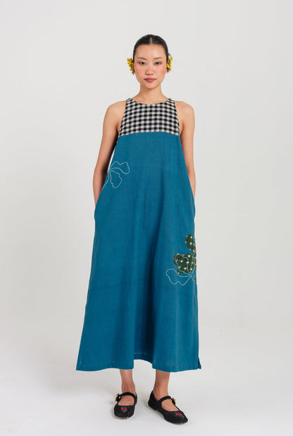Ether | Blue Handloom Dress — image 1