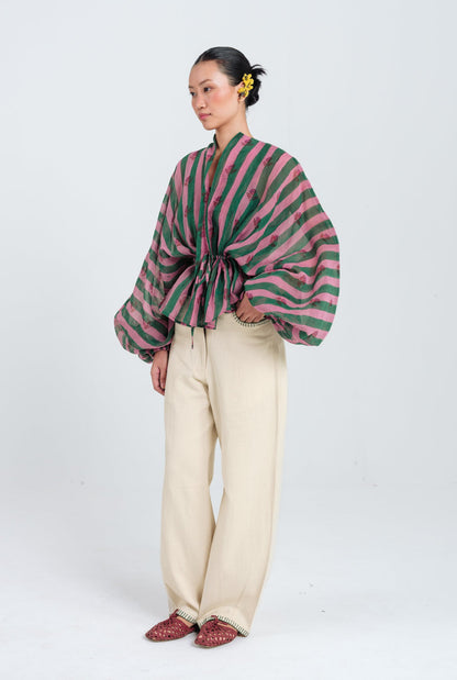 Twirl | Green - Purple Overlay Jacket — image 1