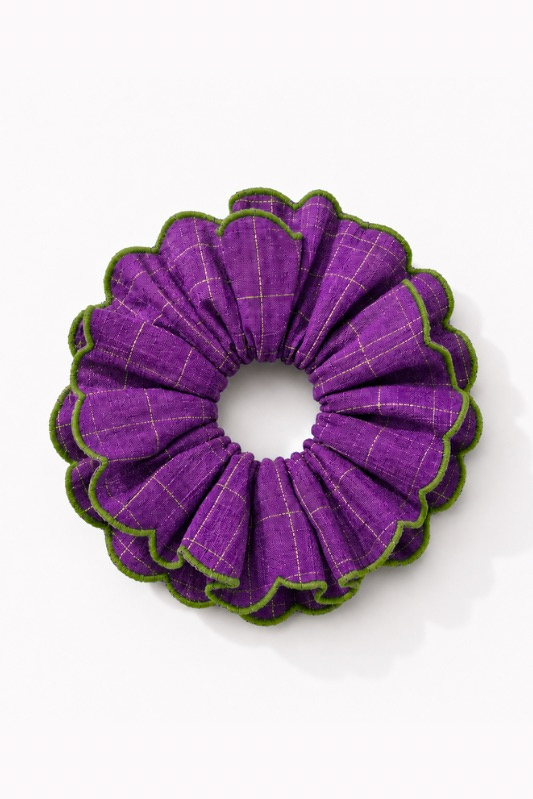 Drift | Purple Scallop Scrunchie — image 1