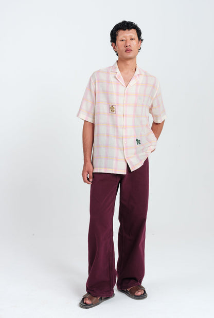 Chataai | Pink - White Men's Shirt — image 1