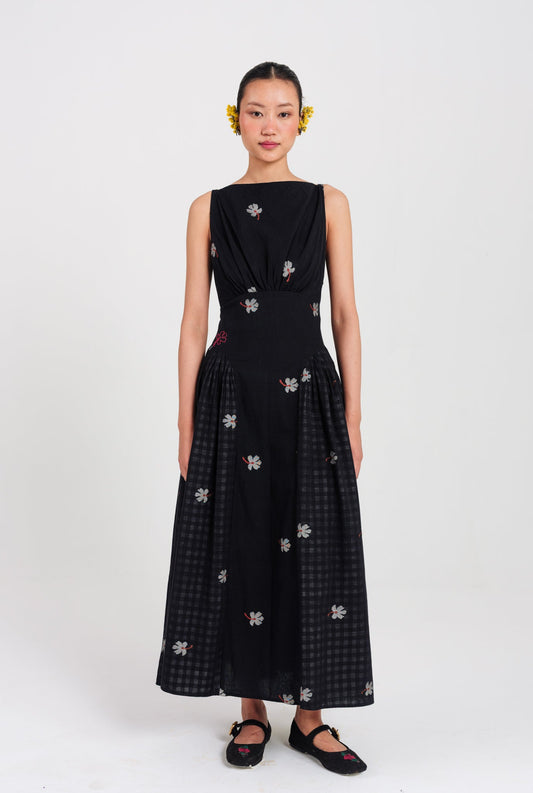 Leap | Black Panel Dress — image 1