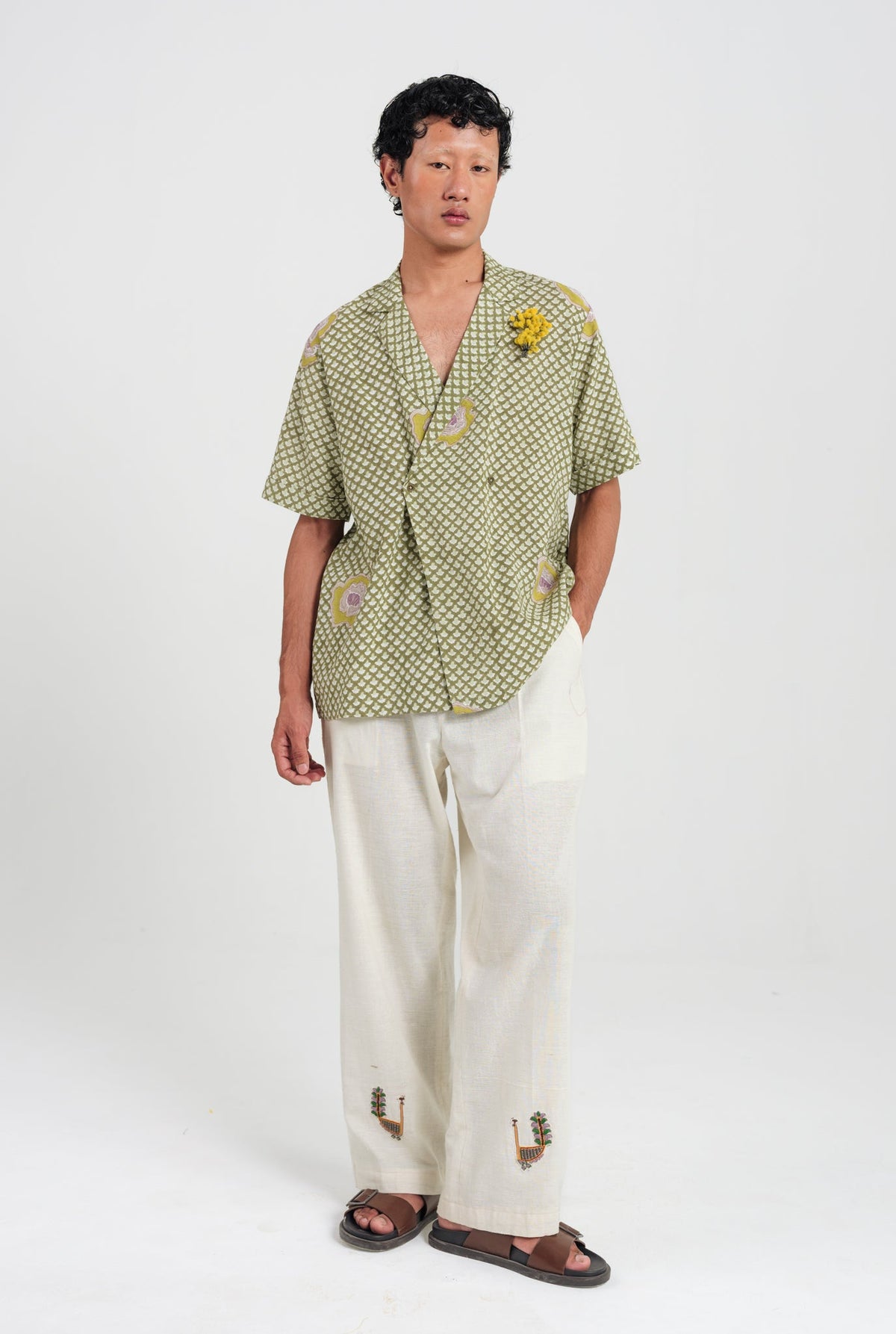 Panna | Green Men's Shirt — image 1