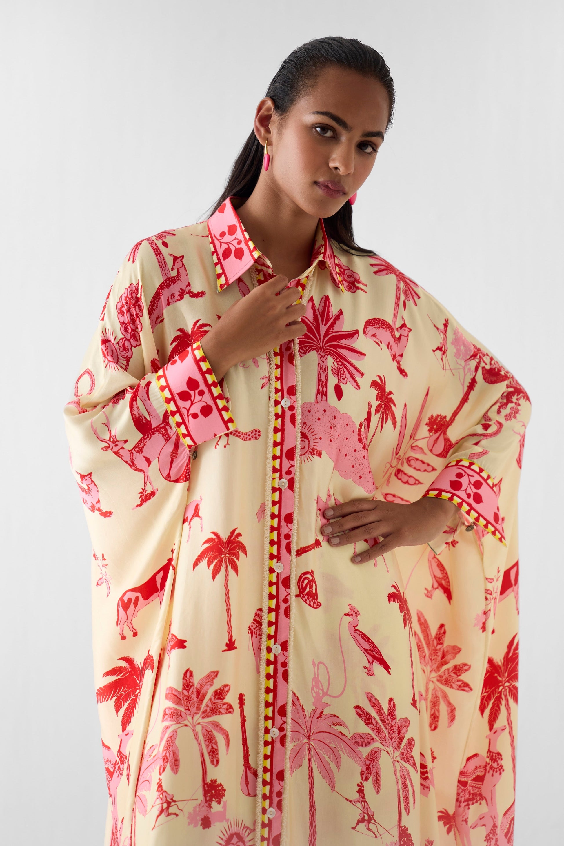 SAWAI FRONT BUTTON KIMONO AND PANTS CO-ORD | Co-ord — image 2