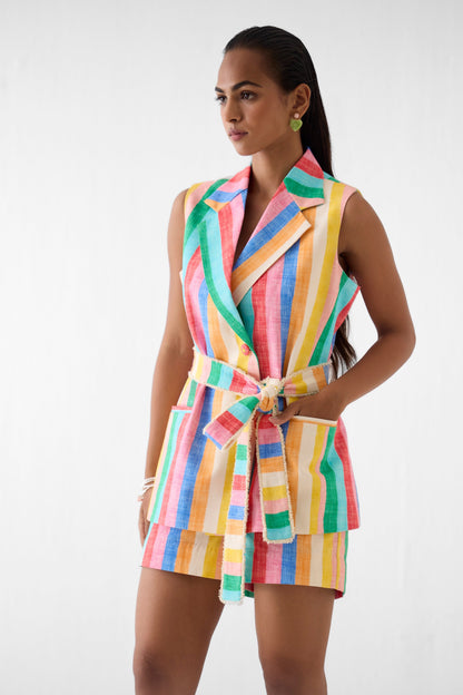 LEHER BLAZER AND SHORTS CO-ORD | Co-ord — image 2