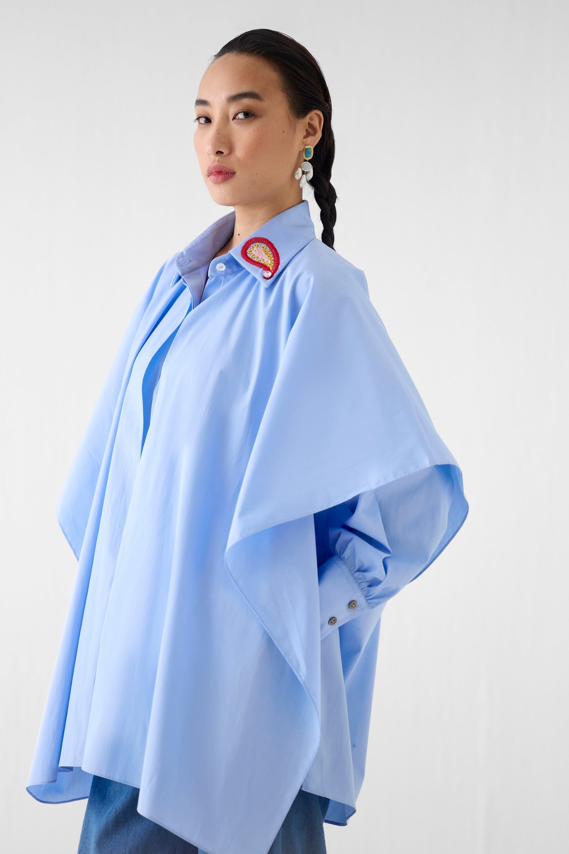 AZURE LAYERED POPLIN SHIRT | SHIRT — image 2