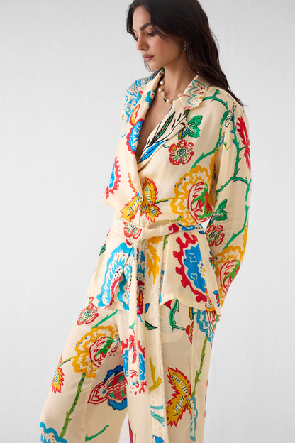 SANGANER BLAZER SHIRT AND TROUSERS CO-ORD | Co-ord — image 2