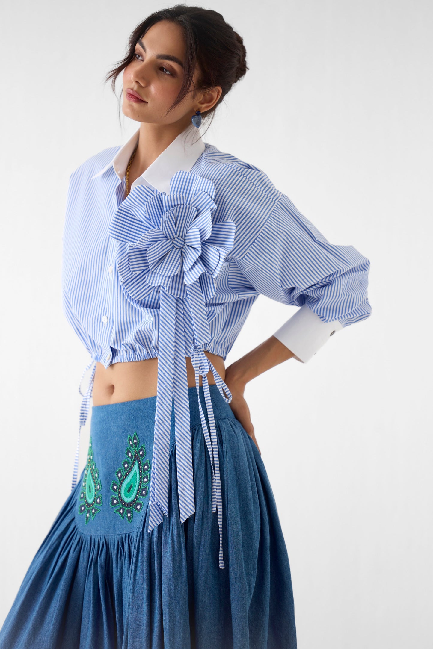 AZURE CROP SHIRT | SHIRT — image 2