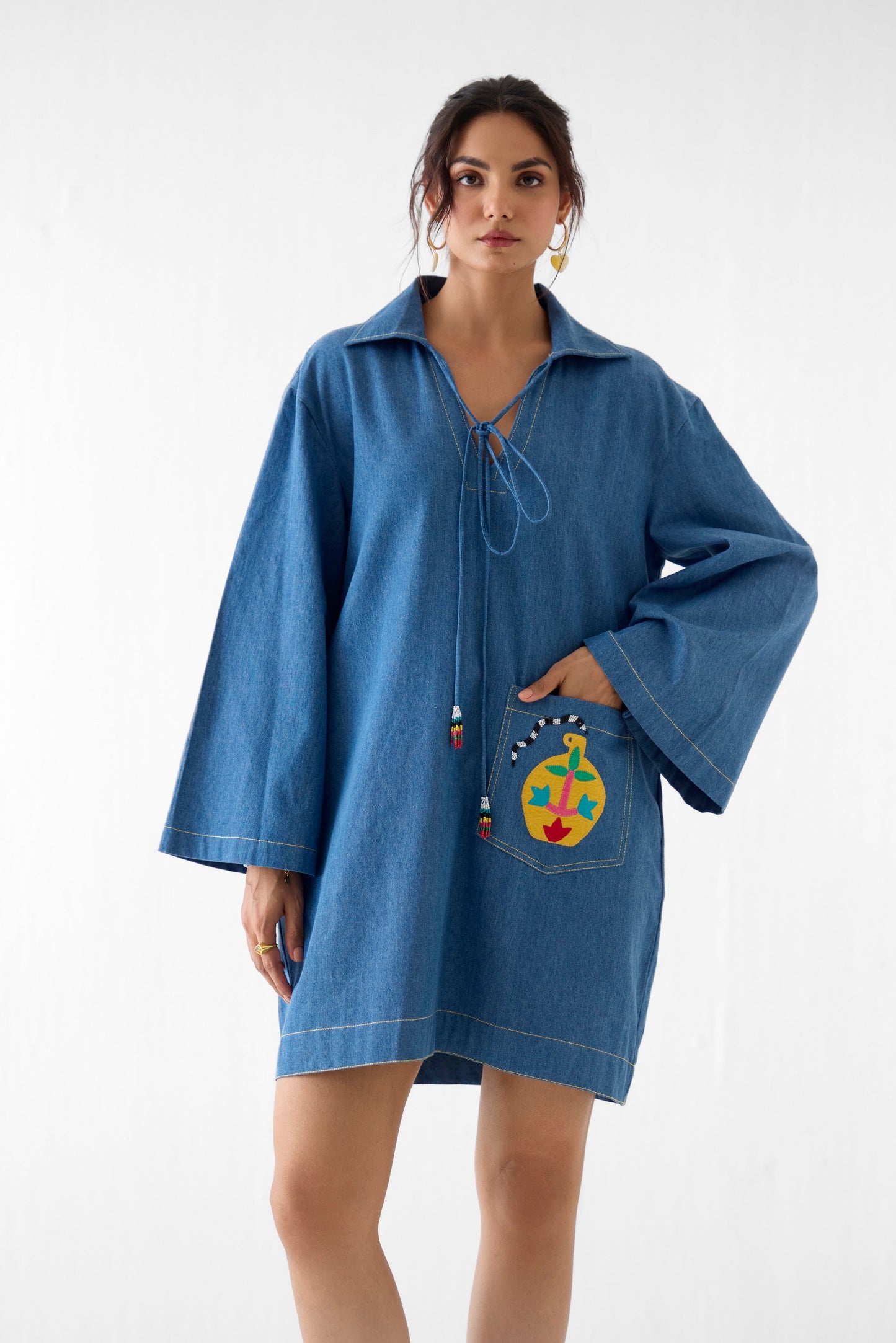 INDIGO SHORT DRESS | DRESS — image 2