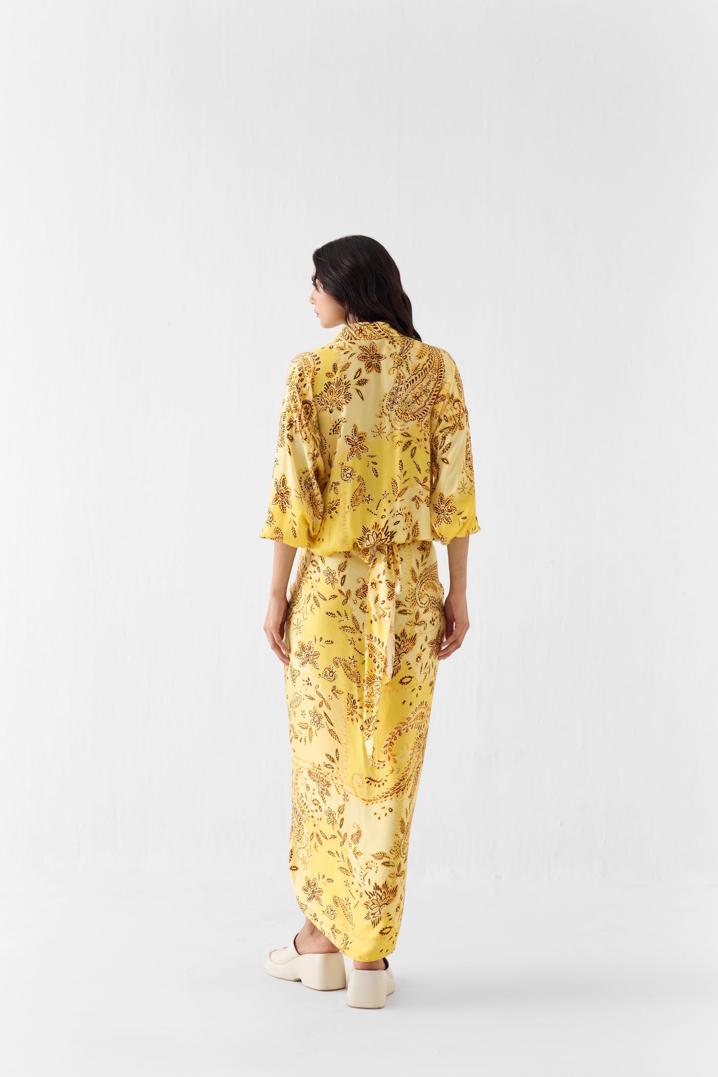 AMBI DRAPED SHIRT DRESS | DRESS — image 2