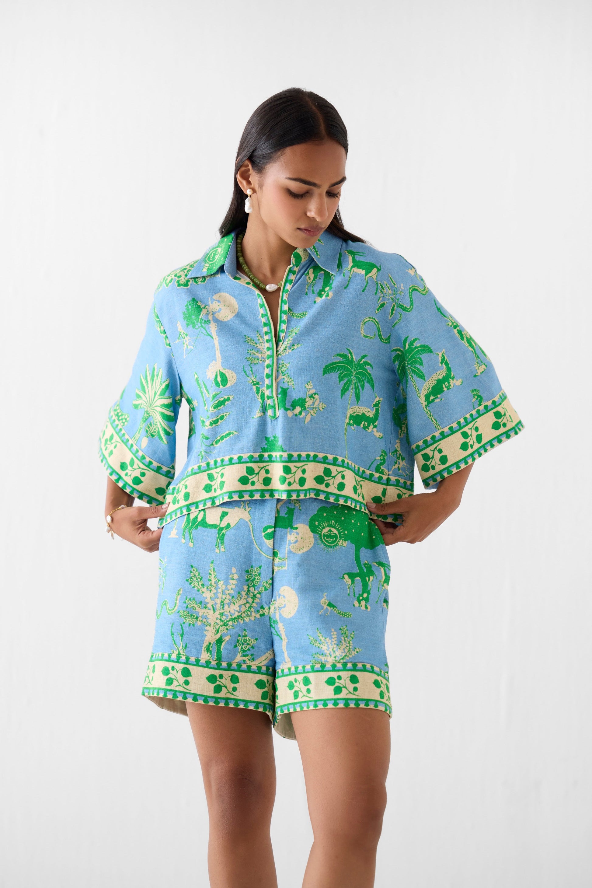 NILA CROP TOP & SHORTS | Co-ord — image 2
