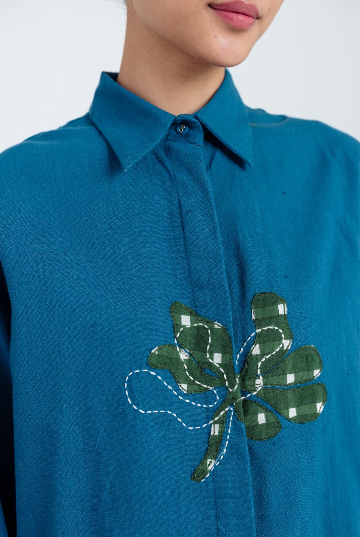 Ether | Blue Handloom Shirt — image 2