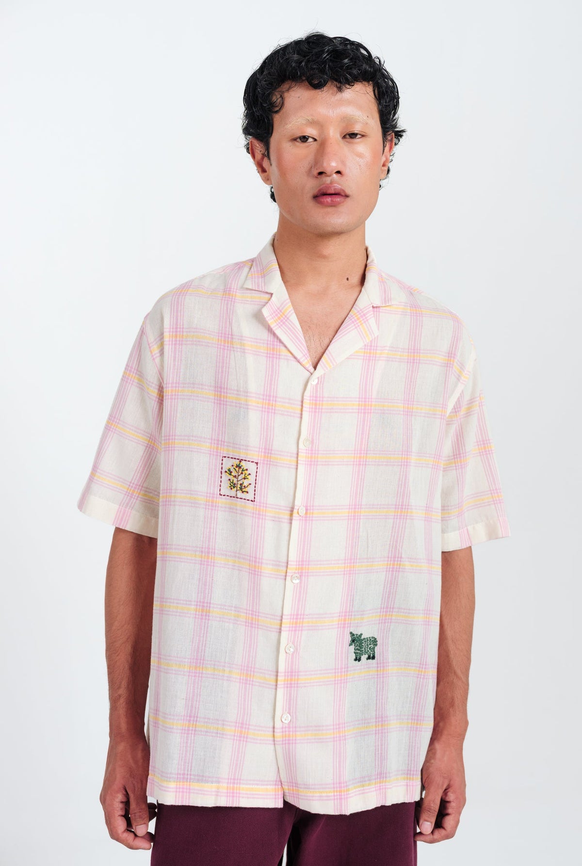 Chataai | Pink - White Men's Shirt — image 2