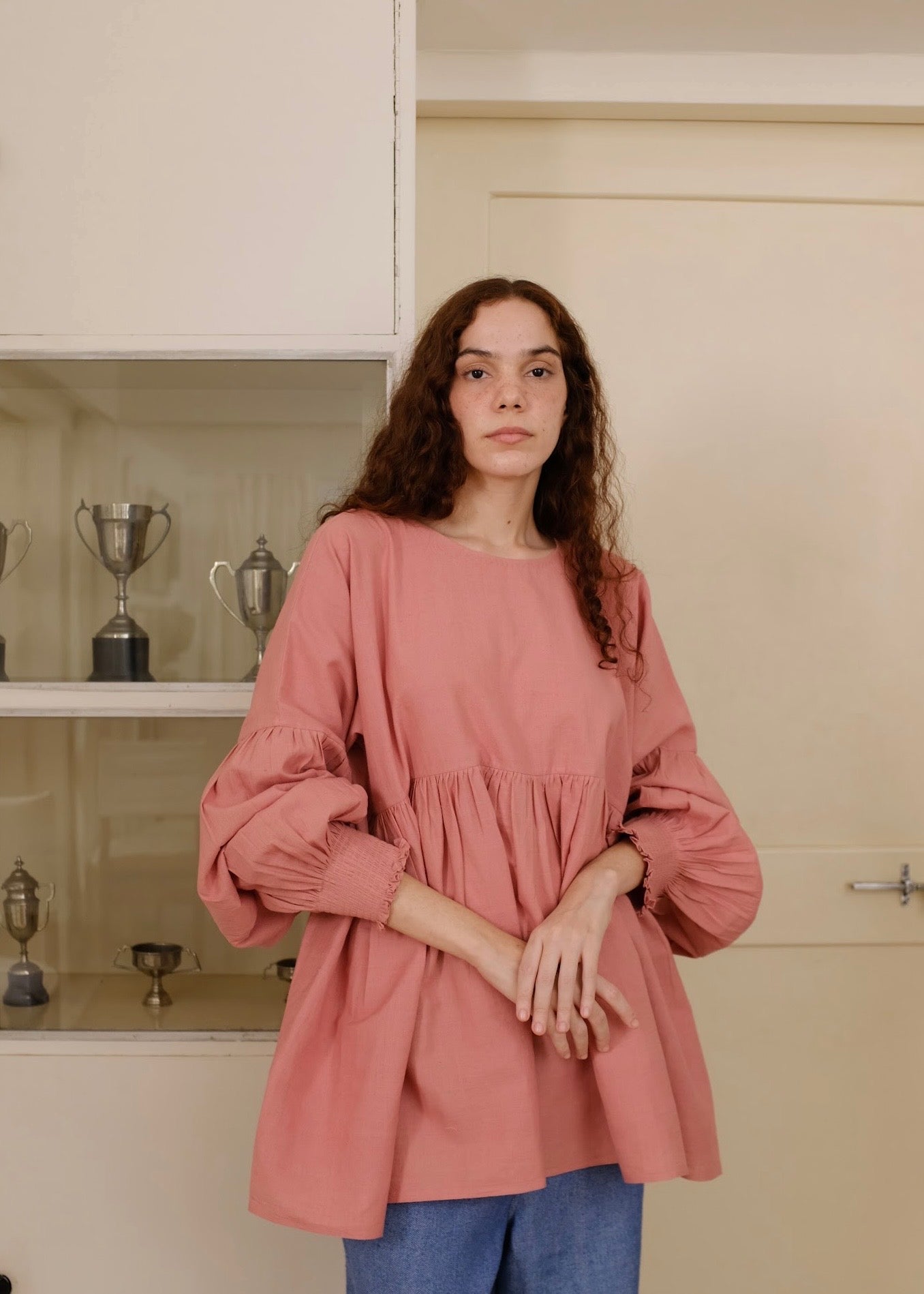 Peggy | Red Cotton Top — image 2