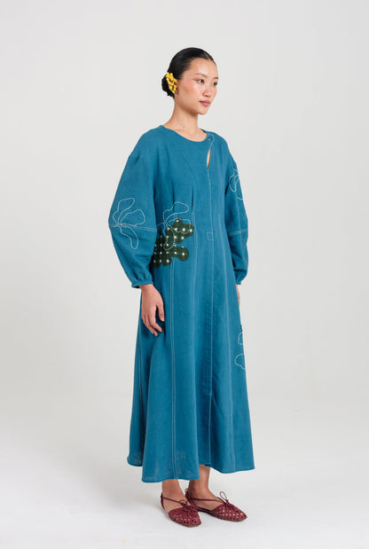 Ether | Blue Handloom Day Dress — image 2