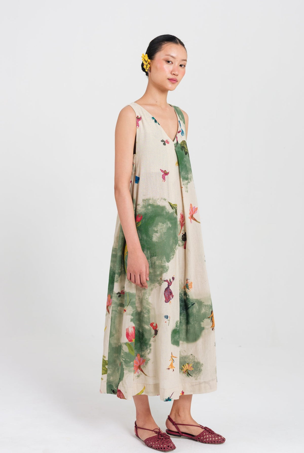 Sway | Green - Beige Day Dress — image 2