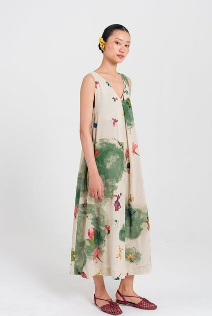 Sway | Green - Beige Day Dress — image 2