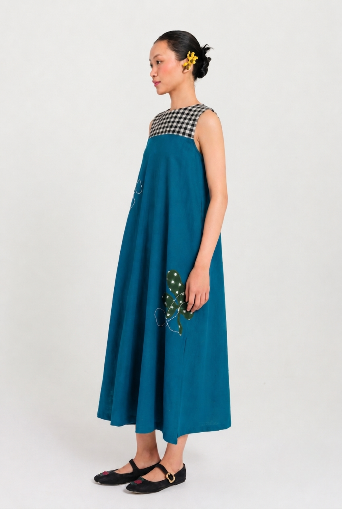 Ether | Blue Handloom Dress — image 4