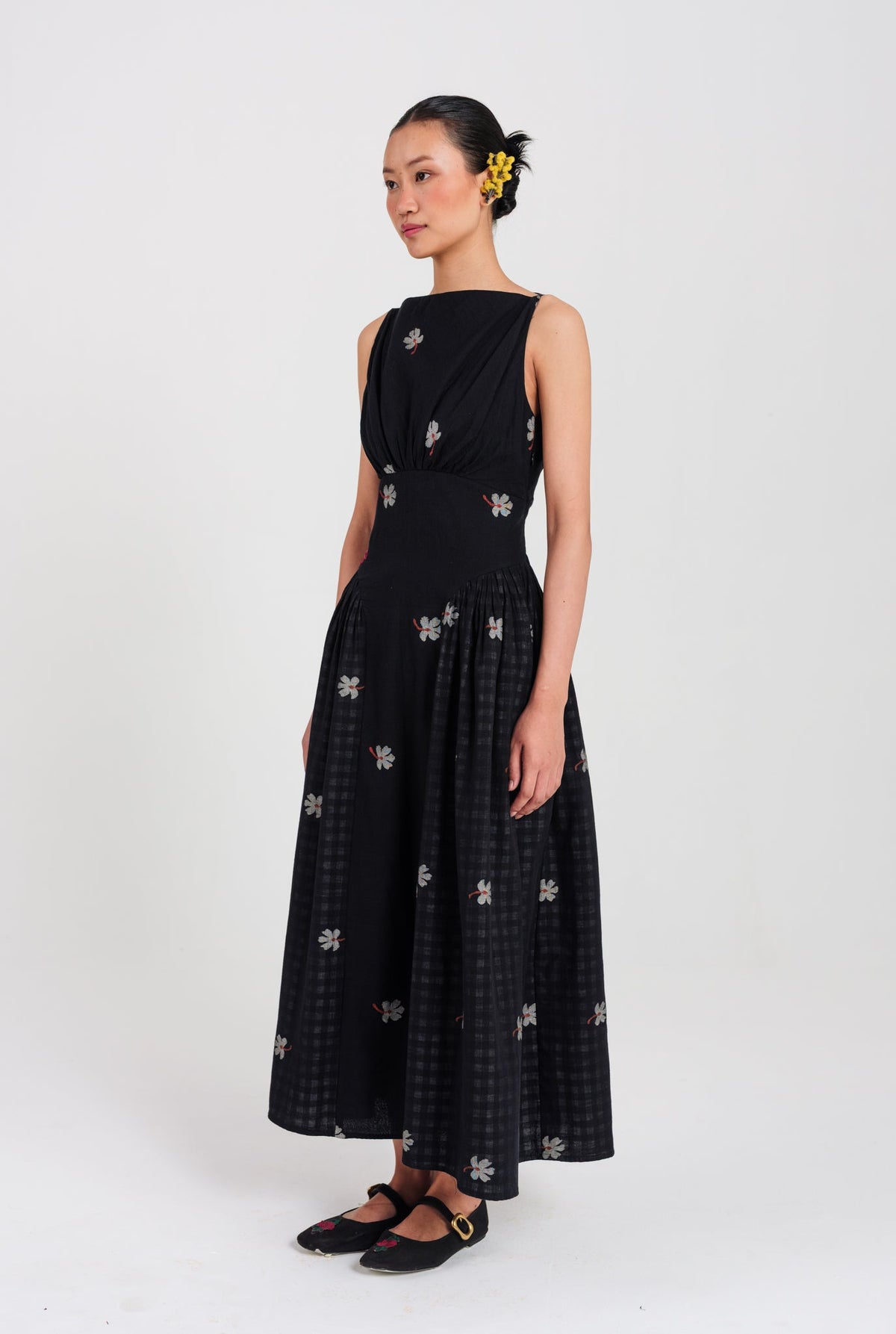 Leap | Black Panel Dress — image 2