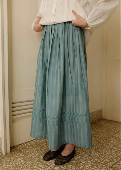 Wren | Stripes Silk Skirt — image 2