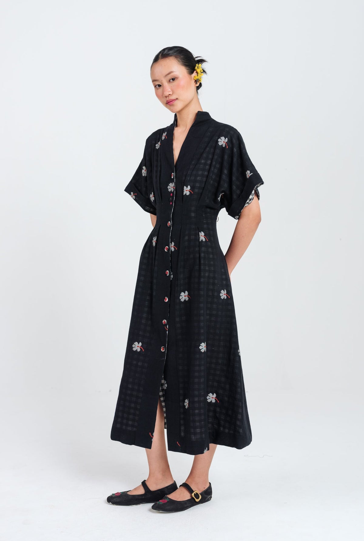 Leap | Black Midi Dress — image 2