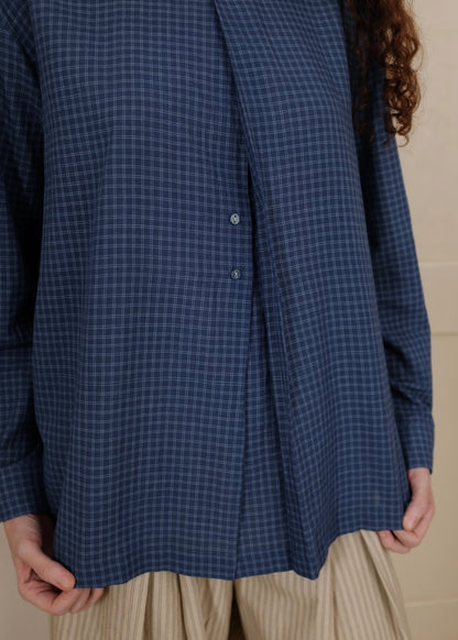 Aston | Washed Navy Cotton Top — image 2