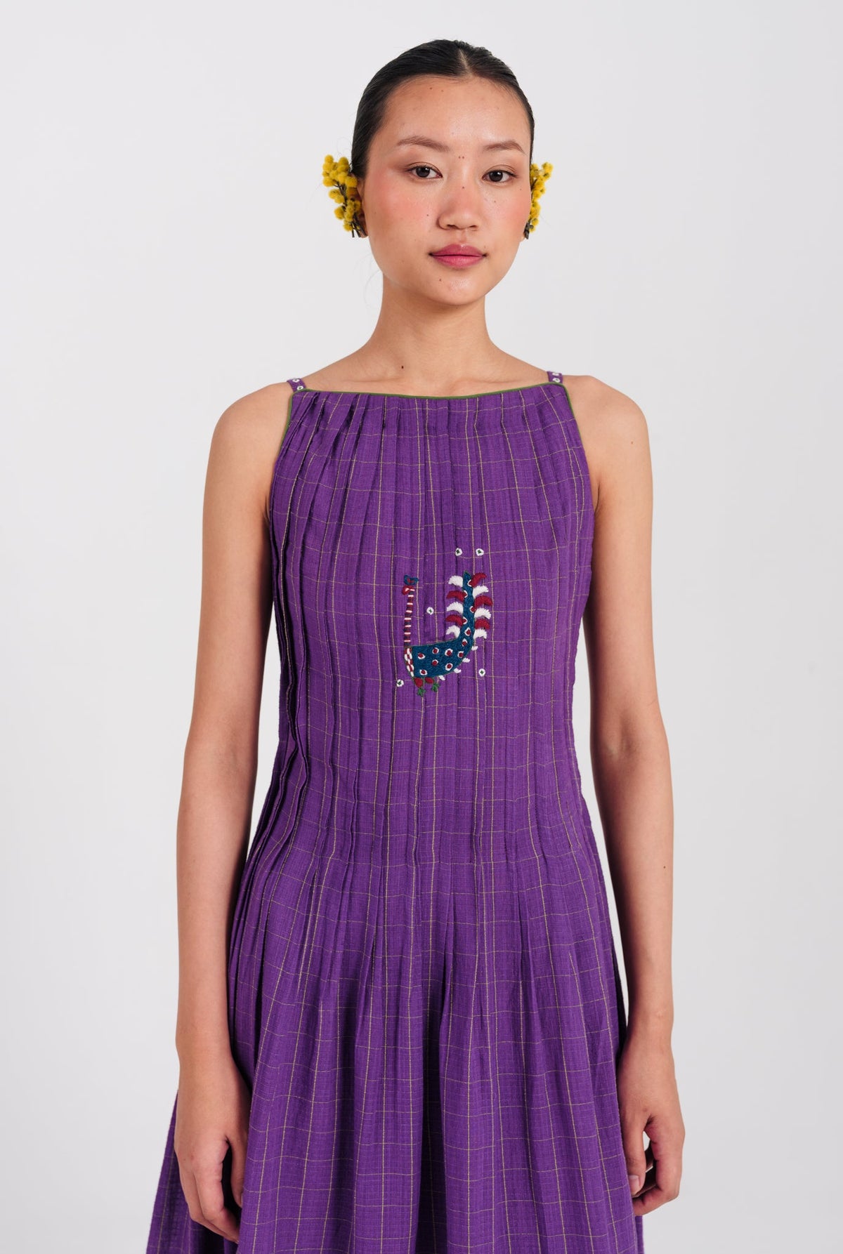 Drift | Purple Pleated Dress — image 2