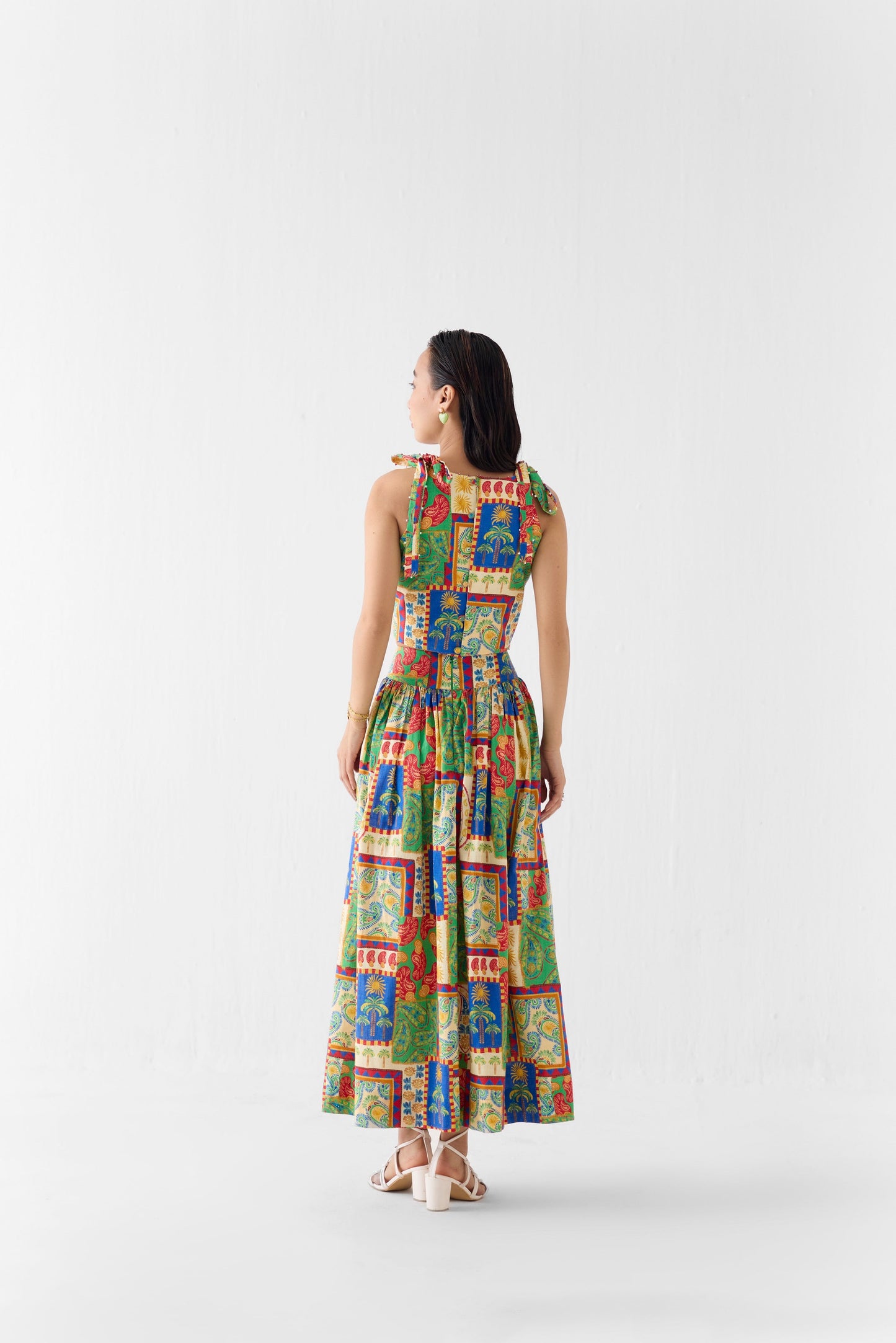 JOHARI CROP TOP AND GATHERED SKIRT | Co-ord — image 3
