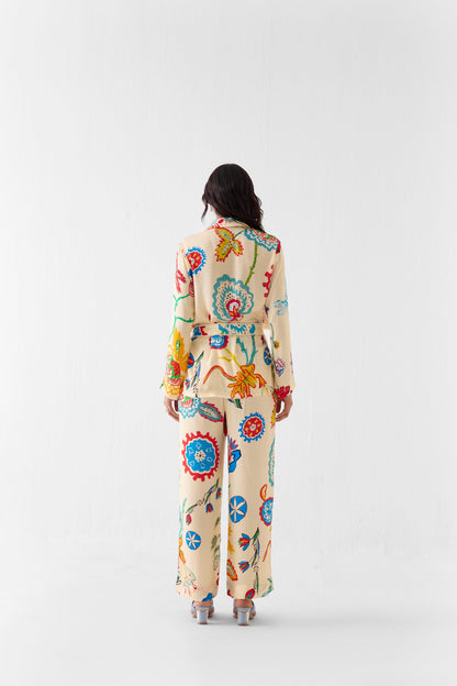 SANGANER BLAZER SHIRT AND TROUSERS CO-ORD | Co-ord — image 3