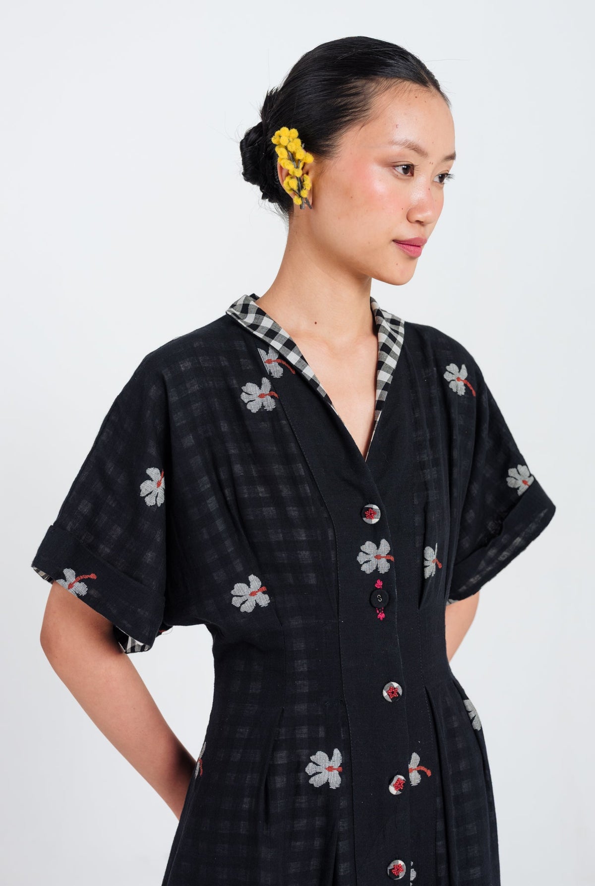 Leap | Black Midi Dress — image 3