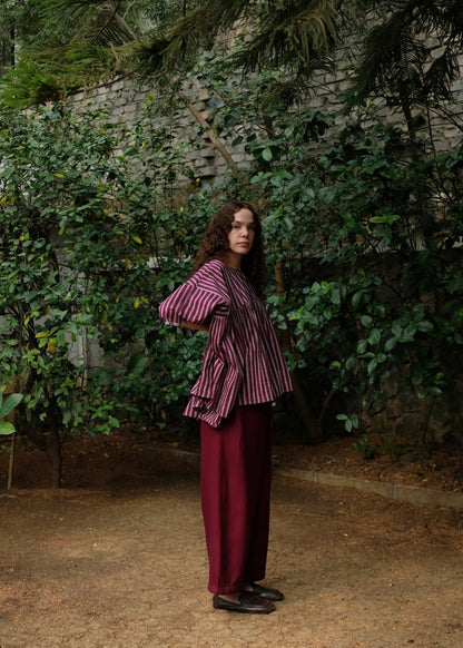 Alana | Wine stripes Top — image 3