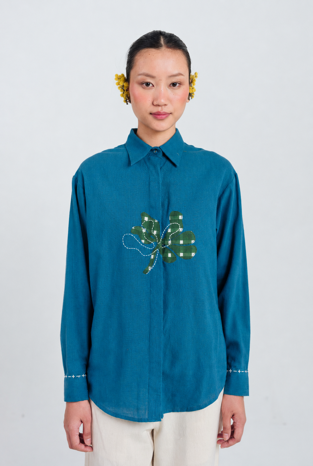Ether | Blue Handloom Shirt — image 3