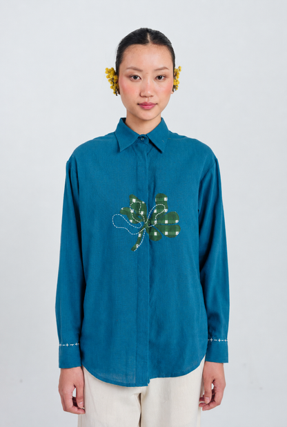 Ether | Blue Handloom Shirt — image 3